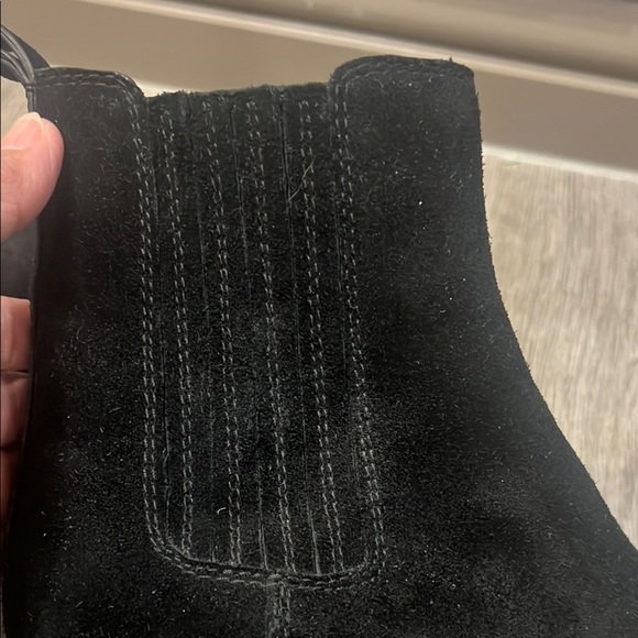 Banana Republic Black Ankle Boots with Pointed Toe and Textured Fabric - Picture 10 of 10